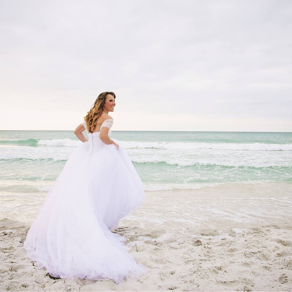 David’s Bridal Tulle Princess quinceanera, wedding gown